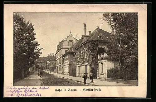 AK Lahr / Baden, Blick in die Schillerstrasse
