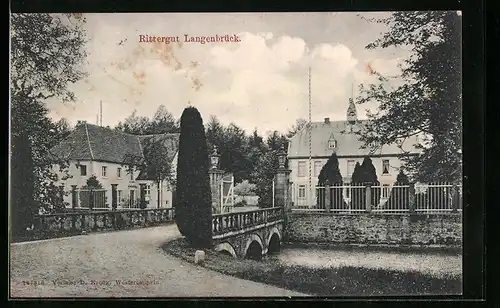 AK Langenbrück, am Rittergut