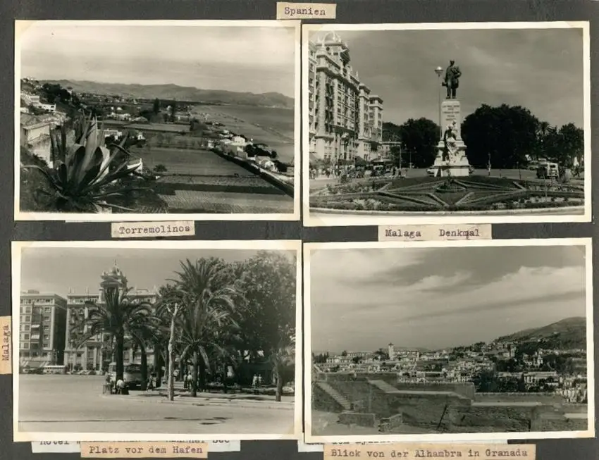 Fotoalbum mit 103 Fotografien, Ansicht Marrakesch, Moschee, El Bordj, Azrou, Meknes, Uriki, Spanien, Schweiz, Frankreich 18