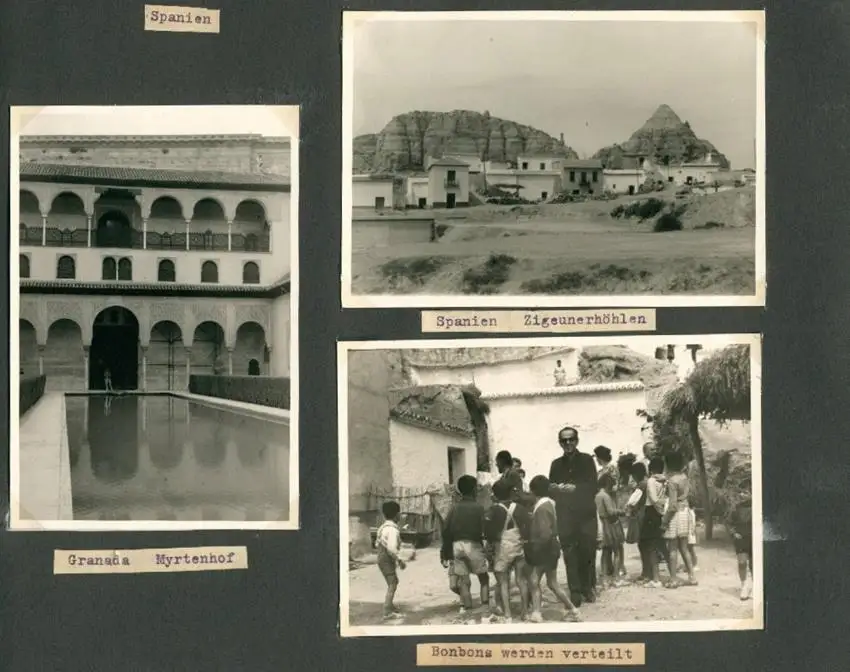Fotoalbum mit 103 Fotografien, Ansicht Marrakesch, Moschee, El Bordj, Azrou, Meknes, Uriki, Spanien, Schweiz, Frankreich 21