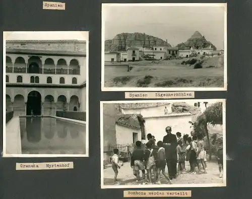 Fotoalbum mit 103 Fotografien, Ansicht Marrakesch, Moschee, El Bordj, Azrou, Meknes, Uriki, Spanien, Schweiz, Frankreich