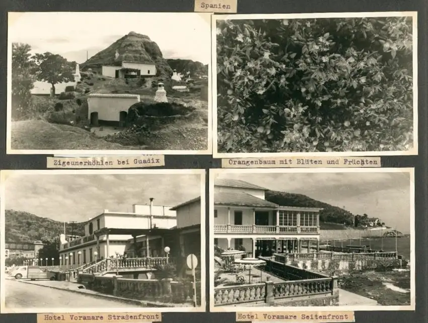 Fotoalbum mit 103 Fotografien, Ansicht Marrakesch, Moschee, El Bordj, Azrou, Meknes, Uriki, Spanien, Schweiz, Frankreich 22