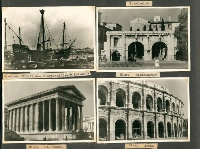 Fotoalbum mit 103 Fotografien, Ansicht Marrakesch, Moschee, El Bordj, Azrou, Meknes, Uriki, Spanien, Schweiz, Frankreich 24