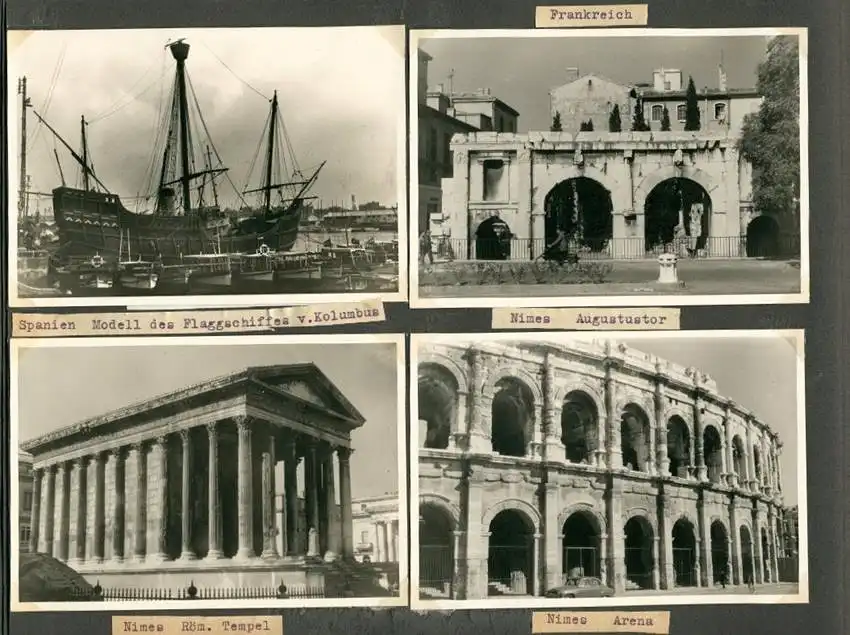 Fotoalbum mit 103 Fotografien, Ansicht Marrakesch, Moschee, El Bordj, Azrou, Meknes, Uriki, Spanien, Schweiz, Frankreich 24