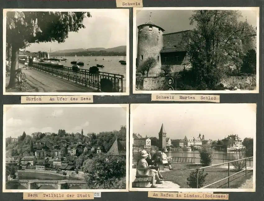 Fotoalbum mit 103 Fotografien, Ansicht Marrakesch, Moschee, El Bordj, Azrou, Meknes, Uriki, Spanien, Schweiz, Frankreich 27