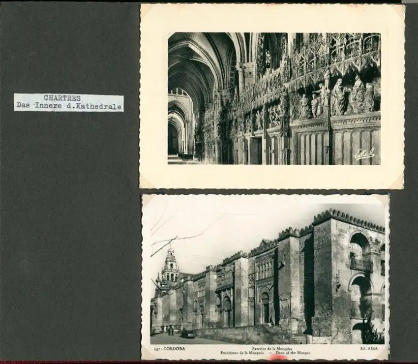 Fotoalbum mit 103 Fotografien, Ansicht Marrakesch, Moschee, El Bordj, Azrou, Meknes, Uriki, Spanien, Schweiz, Frankreich 34
