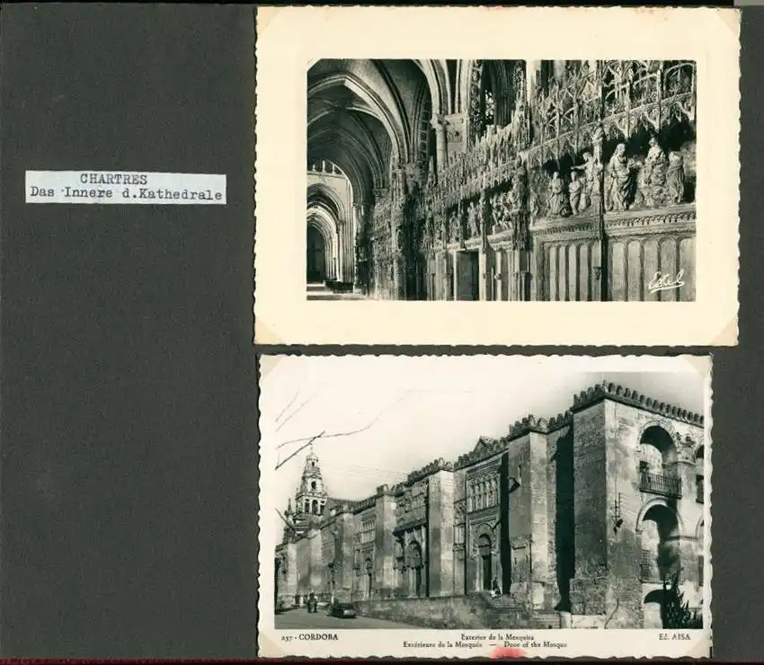 Fotoalbum mit 103 Fotografien, Ansicht Marrakesch, Moschee, El Bordj, Azrou, Meknes, Uriki, Spanien, Schweiz, Frankreich 34