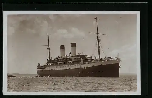 AK Passagierschiff Monte Olivia auf See