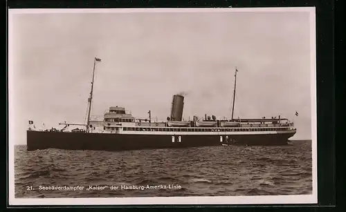 AK Seebäderdampfer Kaiser der Hamburg-Amerika-Linie