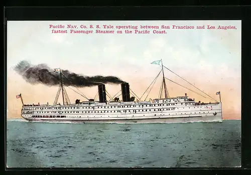 AK Passagierschiff SS Yale, Pacific Nav. Co.