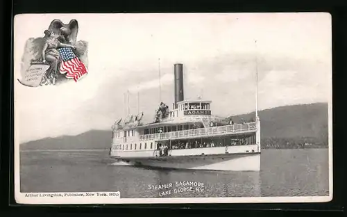 AK Steamer Sagamore, Lake George, NY
