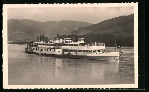 AK Dampfer Passau der ersten Donau-Dampfschifffahrts-Gesellschaft
