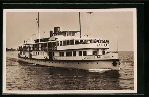 AK Bodensee-Dieselmotorschiff Allgäu