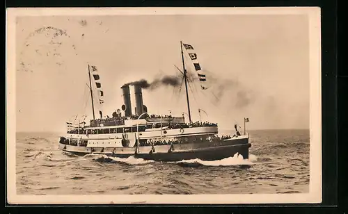 AK Dampfer Vorwärts auf See, Nordd. Lloyd Bremen