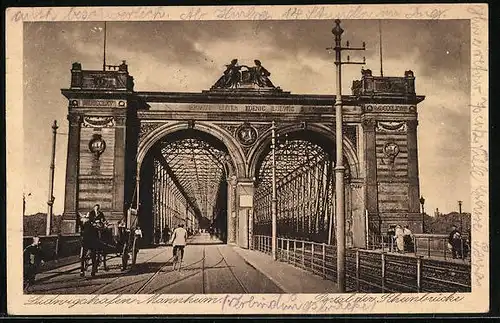 AK Ludwigshafen-Mannheim, Portal der Rheinbrücke