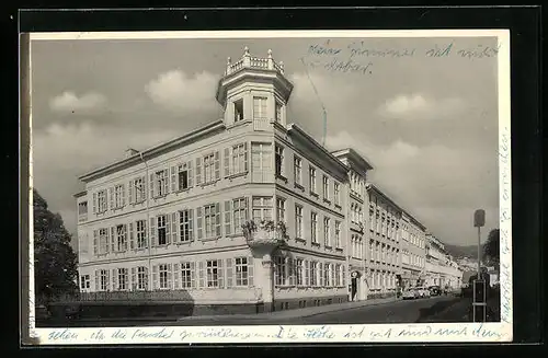 AK Bad Ems, Strassenpartie am Canisius Haus