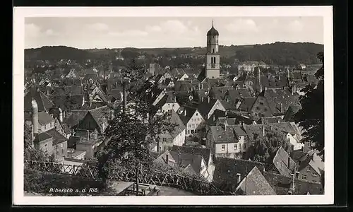 AK Biberach an der Riss, Ortsansicht aus der Vogelschau