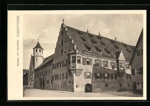 AK Nördlingen, Hospital mit Kirche