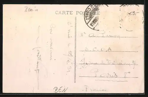 AK Porto Novo, Rue passant devant les Bureaux du Gouvernement