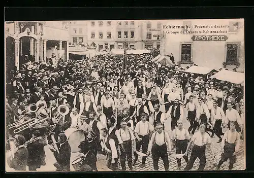 AK Echternach, Procession dansante, Groupe de Danseurs Echternachois