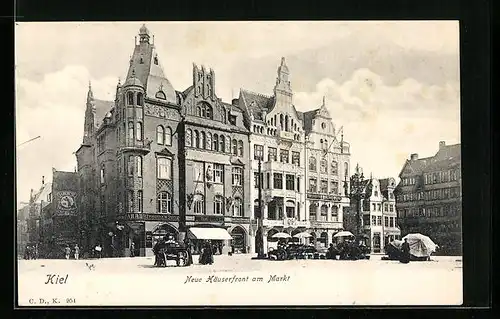 AK Kiel, Neue Häuserfront am Markt