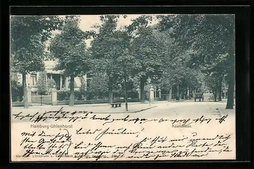 AK Hamburg-Uhlenhorst, Partie in der Adolfstrasse