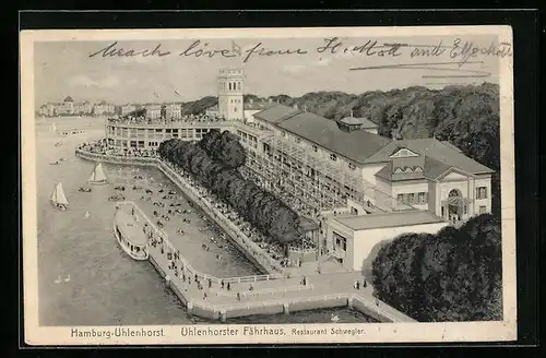 AK Hamburg-Uhlenhorst, Uhlenhorster Fährhaus, Restaurant Schwegler
