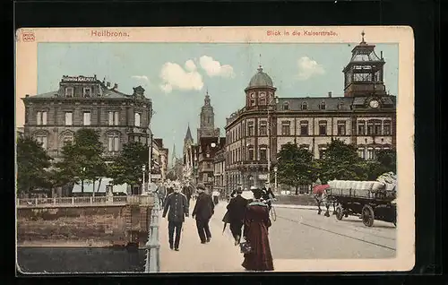 AK Heilbronn, Blick in die Kaiserstrasse