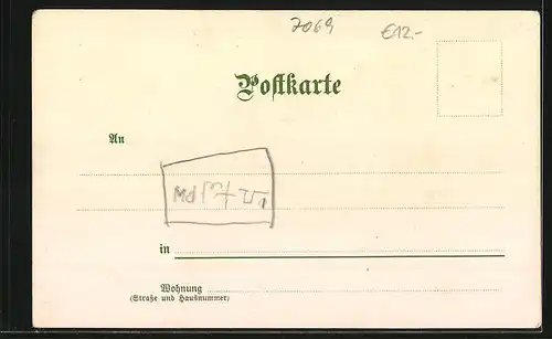 Künstler-AK Steinlachthal, Grossmutter und Kleinkind aus dem Steinlachthal in schwäbischer Tracht