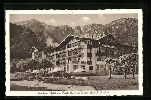 AK Bayrisch Gmain-Bad Reichenhall, Kurhaus Hotel am Forst