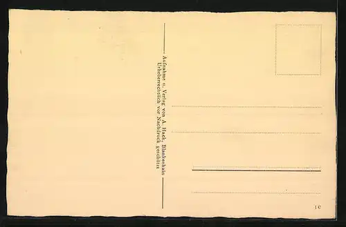 Künstler-AK Egendorf b. Blankenhain, Staatsschule f. Führertum und Politik