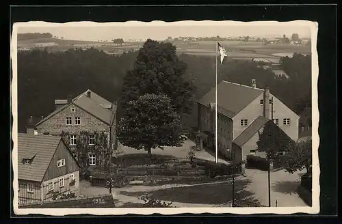 AK Bad Schandau, Jugendherberge aus der Vogelschau