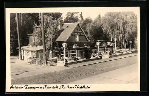 AK Helmstedt, Autobahn Zonengrenze, Rasthaus Waldkater