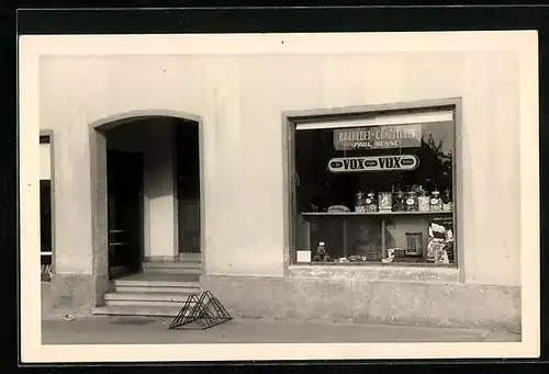 Foto-AK Bad Pyrmont, Bäckerei Paul Hesse, Vox-Kaffee-Werbung