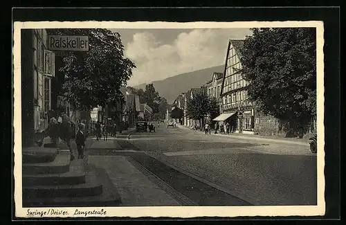 AK Springe / Deister, Gasthaus Ratskeller an der Langestrasse