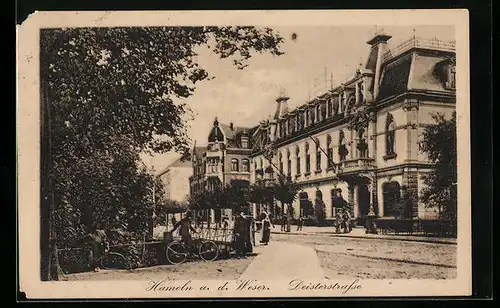 AK Hameln a.d. Weser, Partie in der Deisterstrasse