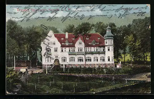 AK Hameln a.d. W., Dreyer`s Berggarten Restaurant