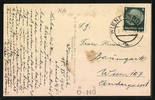 AK Wienerbrück a.d. Mariazellerbahn, Totalansicht mit Oetscher