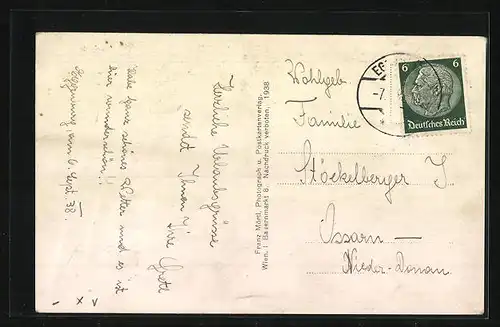 AK Eggenburg, Teilansicht der Stadt