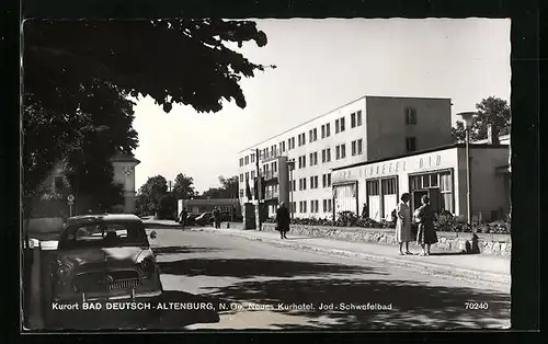 AK Bad Deutsch Altenburg, Neues Kurhotel, Jod-Schwefelbad