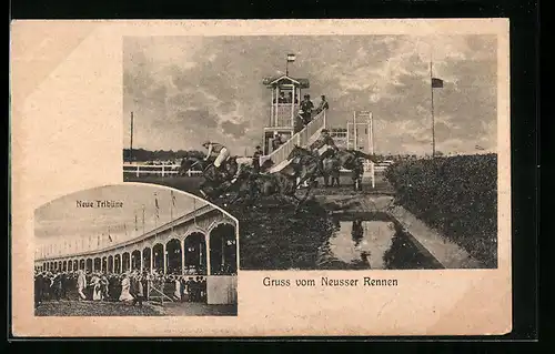 AK Neuss, Neusser Rennen, Neue Tribüne, Pferdesport