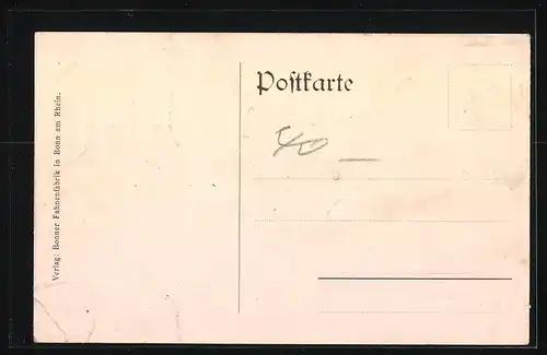 AK M.-Gladbach, Zur Erinnerung an die feierliche Weihe der Fahne des Kath. Arbeiter-Vereins von St. Bonifatius 1913