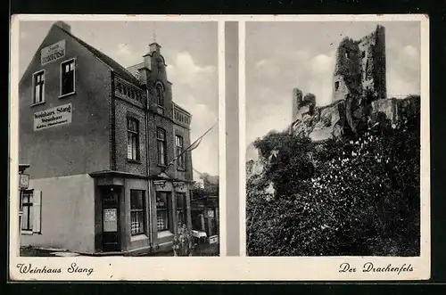 AK Königswinter am Rhein, Weinhaus und Kaffee Stang, Drachenfelsstrasse 24