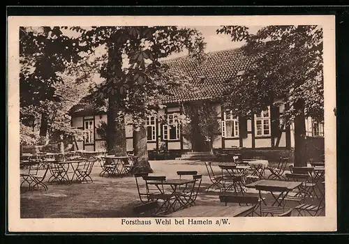 AK Hameln a. W., Forsthaus Wehl