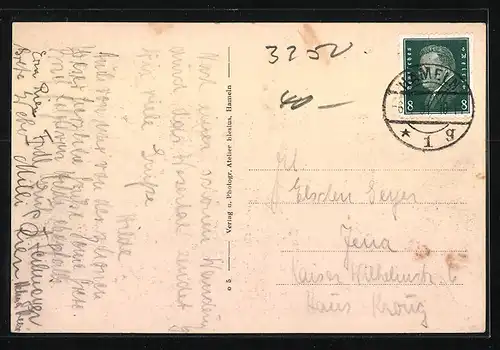 AK Hameln a. W., Forsthaus Wehl