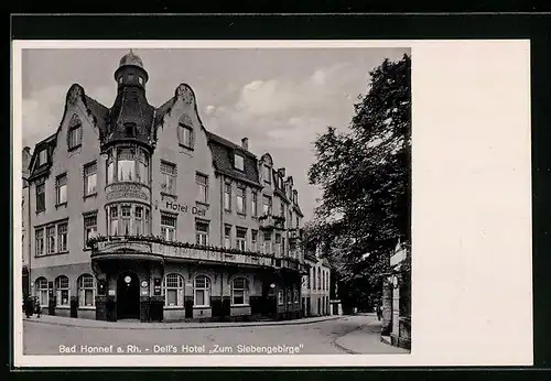 AK Bad Honnef a. Rh., Dell`s Hotel Zum Siebengebirge