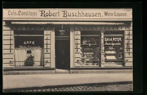 AK Ratingen, Conditorei, Café und Weinausschank Robert Buschhausen