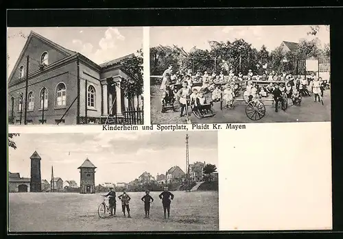 AK Plaidt b. Mayen, Kinderheim und Sportplatz