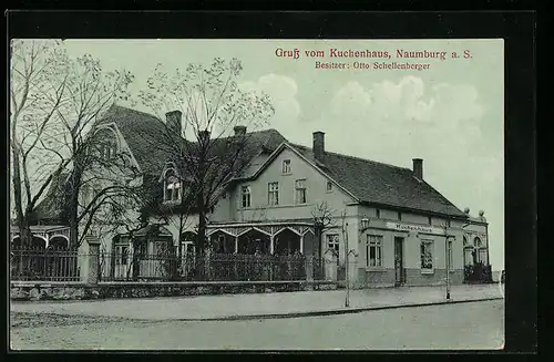 AK Naumburg a. S., Café Kuchenhaus mit Gartenlokal