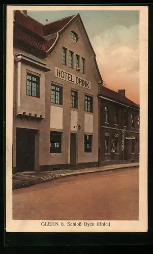 AK Glehn i. Rhld., Hotel Drink, Glehn b. Schloss Dyck